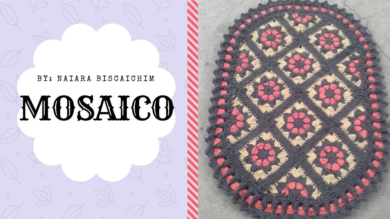 Tapete mosaico parte 1 - (Square com flor)