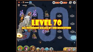 The King Of Towers Blitz Acres Lv.70 All Poseidons killed by one Rocketeer screenshot 5