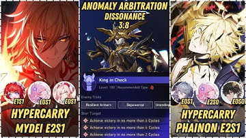 V3 | Hypercarry Mydei E2S1 x Hypercarry Phainon E2S1 Clears Normal Mode | Anomaly Arbitration 3.8