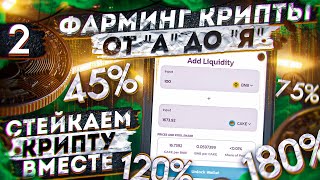 Стейкинг и фарминг криптовалюты - настройка кошелька, ввод и вывод крипты, создание LP пар | Cryptus