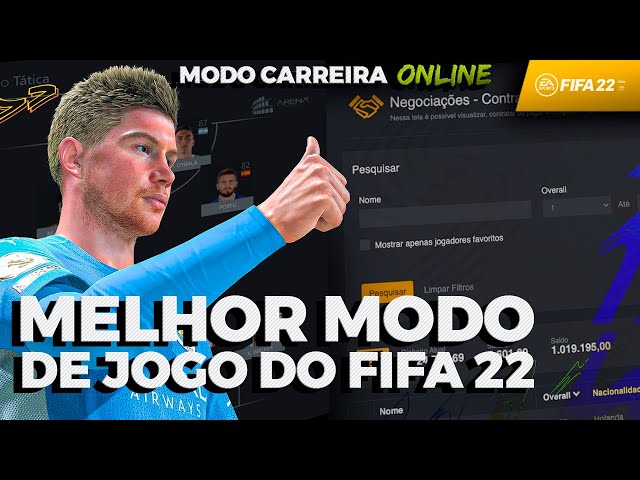 O MELHOR MODO DE JOGO DO FIFA 22!!! - MODO CARREIRA ONLINE