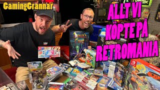 Allt vi köpte på Retromania 2024!  -  Varning för mycket grejer!!!