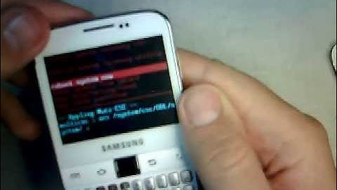 Samsung Galaxy Y Pro B5510 hard reset