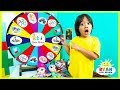 Ryan plays Nick Jr Quiz Spin Wheels game with Paw Patrols Surprise Toys