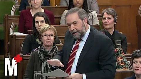Right now in #QP: Harper and Mulcair seem to be enjoying themselves