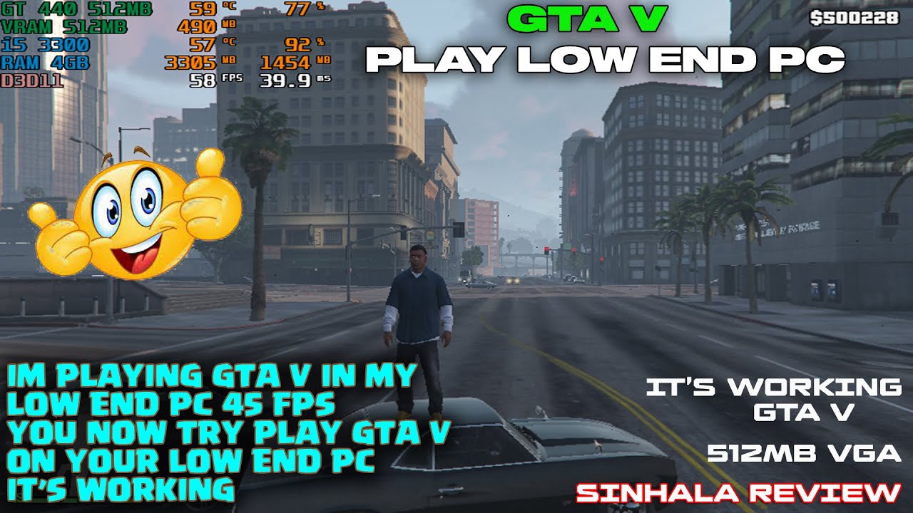 Can You Play GTA 5 On 4 Gb Ram And 512 MB Graphic Card Yes It's Working