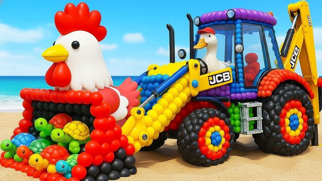 Long Slide Game With Cow Elephant Gorilla Hippopotamus Tiger - 3d Animal Game - Funny 3d Animals 11