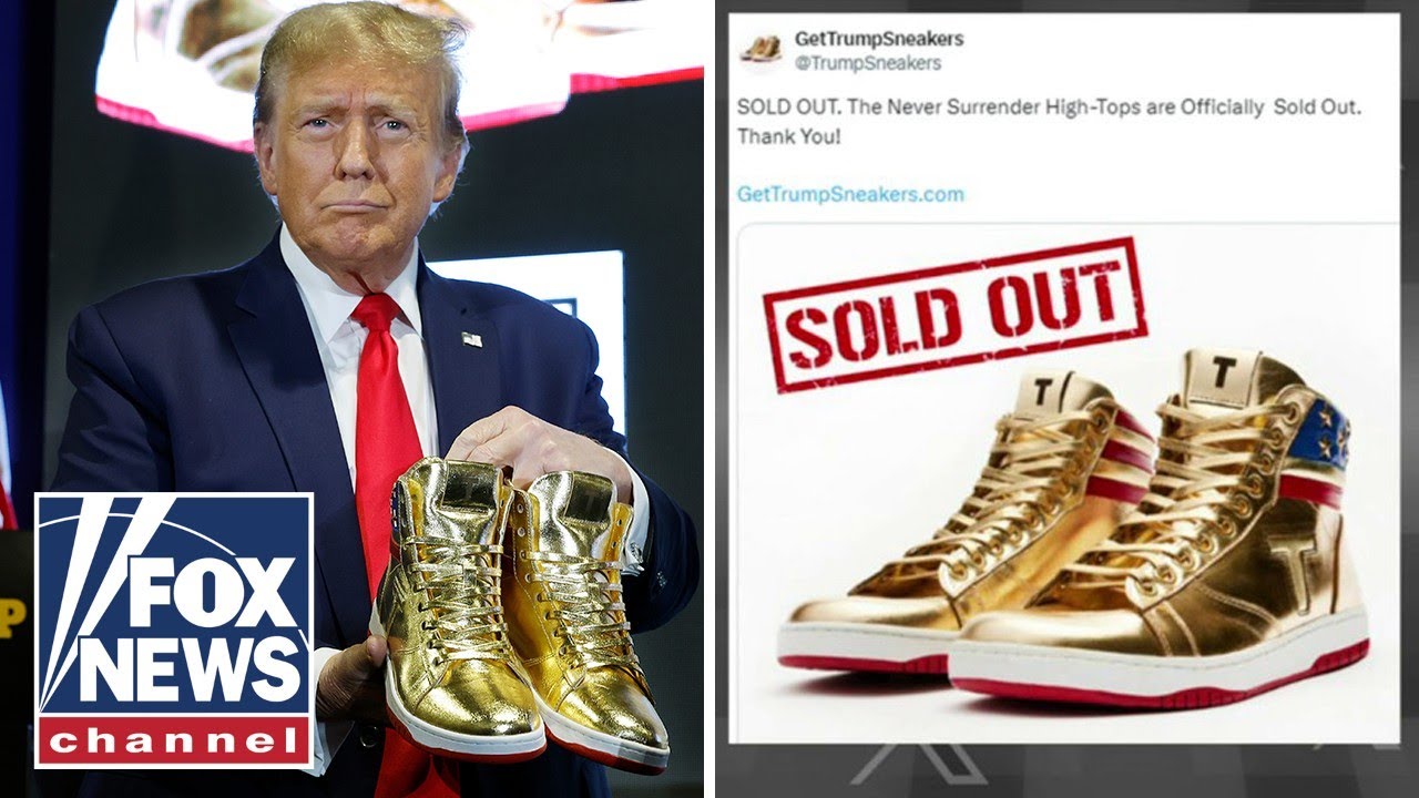 'GOLDEN TICKET': Trump's official sneaker sells out hours after release