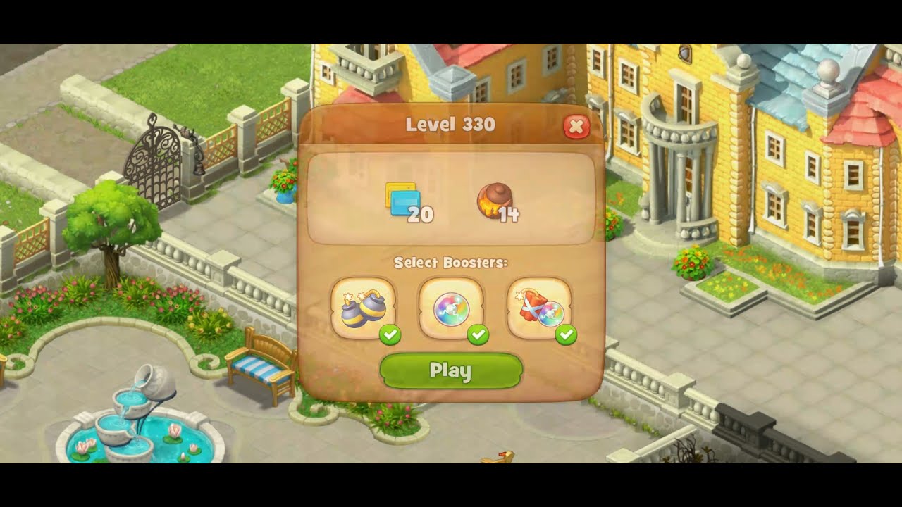 Gardenscapes Level 330 - YouTube