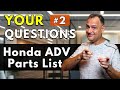 Honda ADV 160 Accessory Parts List - Comments Q&A