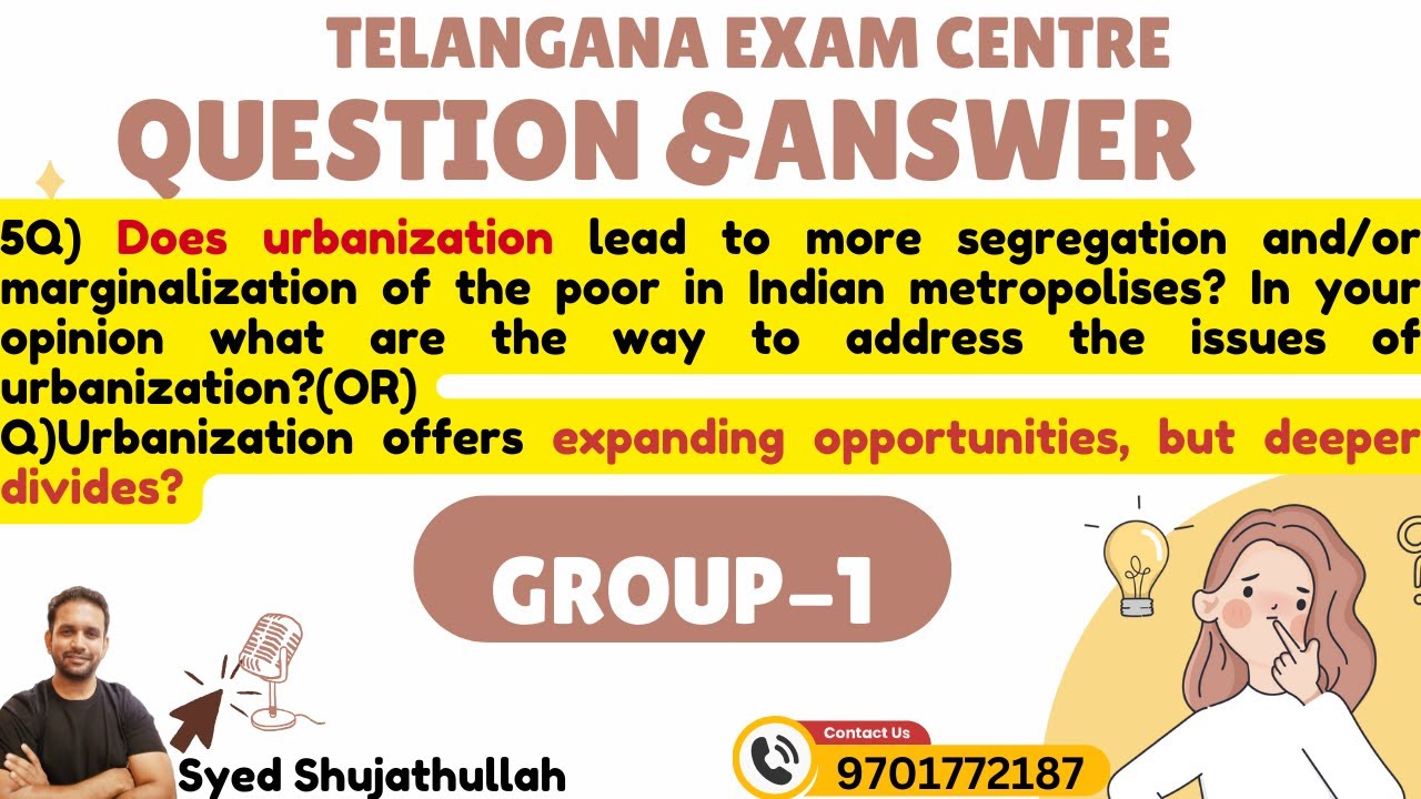 Mode Q n A-Urbanisation- Syed Shujathullah 