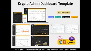 Cryptocurrency Dashboard Bootstrap Admin Template Semi Light