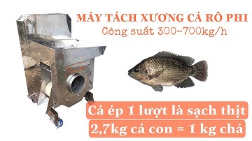 Máy lọc xương cá rô phi cỡ lớn