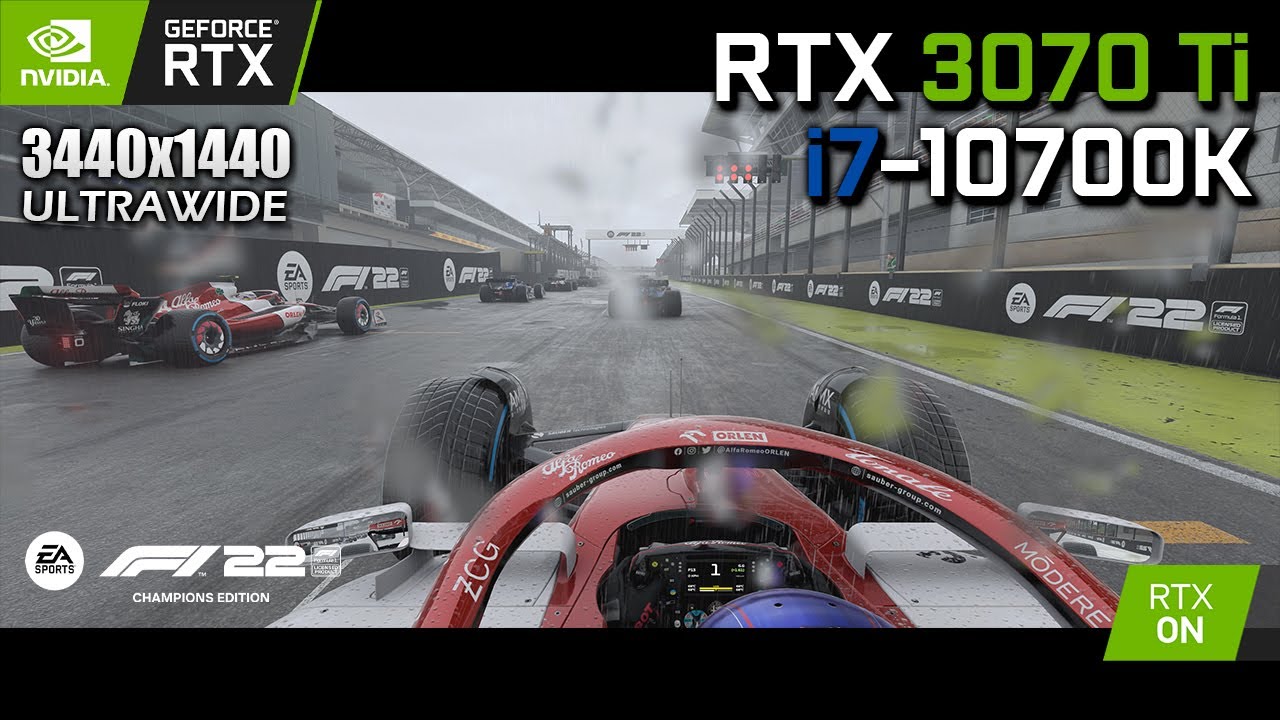 F1 22 - RTX 3070 Ti & i7-10700K | Max Settings 3440x1440 (RTX On)