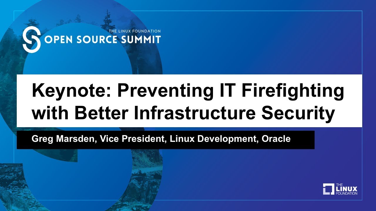 Keynote: Preventing IT Firefighting with Better Infrastructure Security - Greg Marsden
