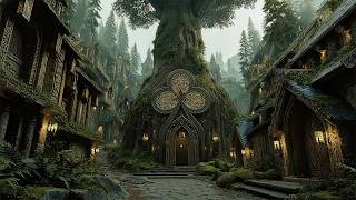 The Great Tree Village Of Aeloria  Medieval Celtic  For St Patricks Day Study U0026 Focus