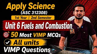 Chemistry Unit 6 Most VIMP 50 MCQs Applied Science ASC 312308 VIMP Revision K SCHEME MSBTE