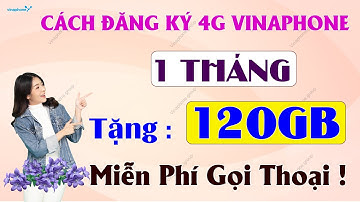 Cách Đăng Ký 4G Vinaphone 1 Tháng. TẶNG NGAY 120Gb data miễn phí gọi thoại