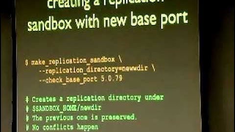 MySQL Sandbox: A toolkit for laziness