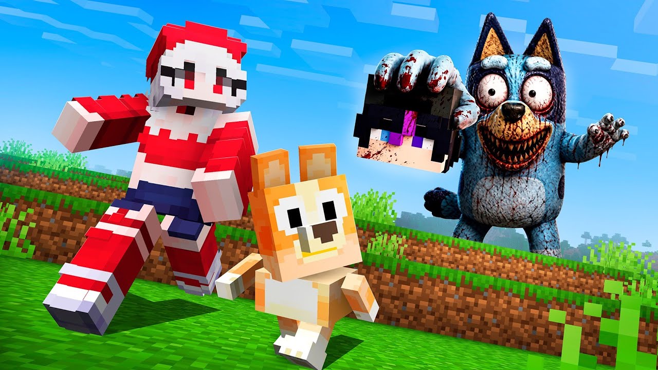 SOBREVIVIMOS A BLUEY MALVADA EN MINECRAFT...