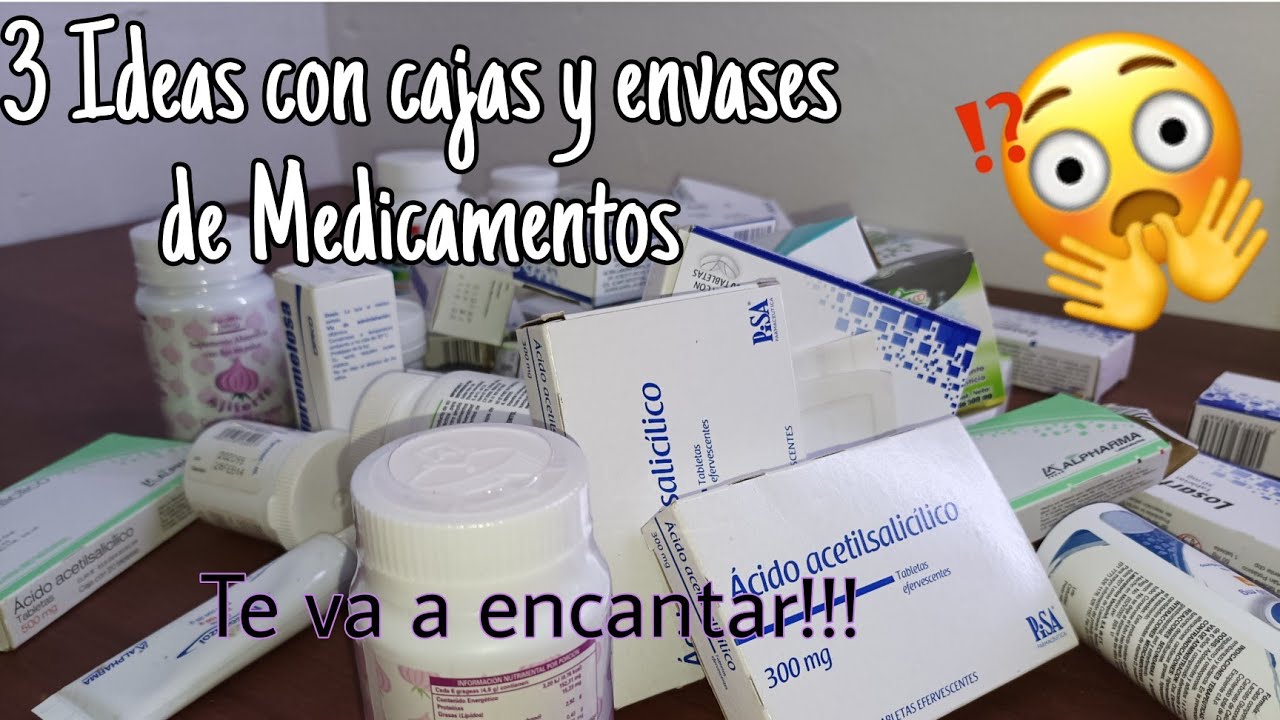 TE SORPRENDERÁ!!! QUE HACER CON CAJITAS Y ENVASES DE MEDICAMENTO FÁCIL  😱😁😉 