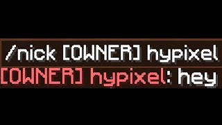 Playing as Hypixel in Bedwars