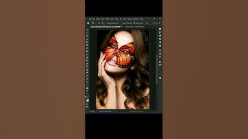 Photoshop butterfly face design tutorial ll #shorts