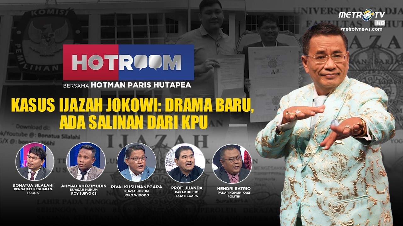 HOTROOM - KASUS IJAZAH JOKOWI:  DRAMA BARU, ADA SALINAN DARI KPU