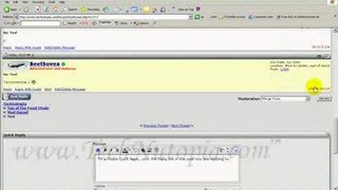 vBulletin - How to Remove & Add Posts