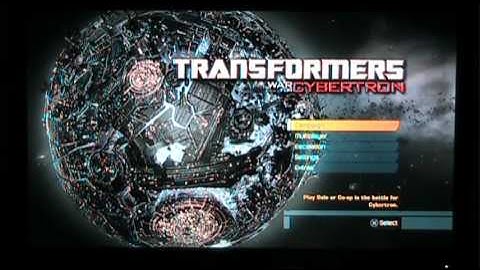 Transformers War For Cybertron Main Menu PlayList