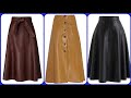 Soo Gorgeous and Luxury Leather Skirts Outfits Idea's For Women's looking great ❤️