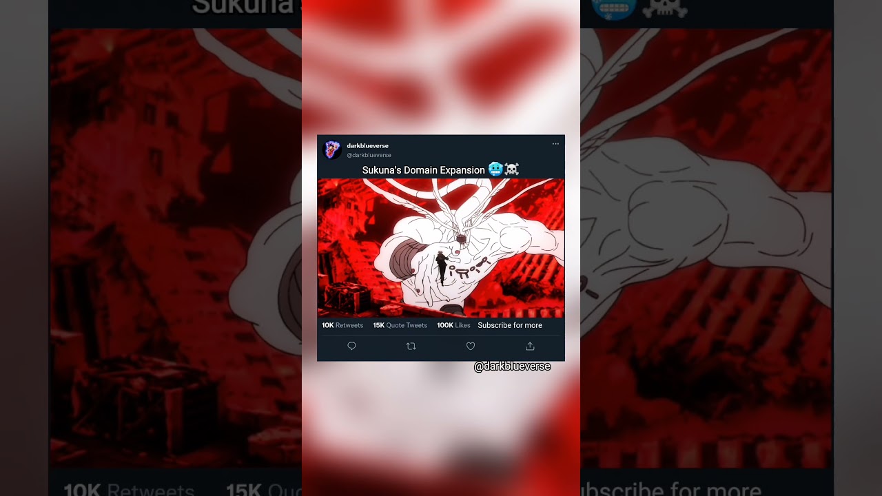 Sukuna's Domain Expansion 🥶☠️ 