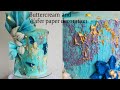 How to decorate cake | Modern buttercream and wafer paper decorations |
