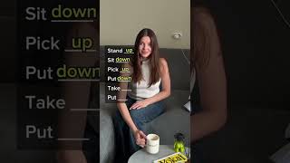 STAND UP/SIT DOWN/PICK UP/PUT DOWN/#vocabulary #learnenglish #shorts #english #ytshorts #viral