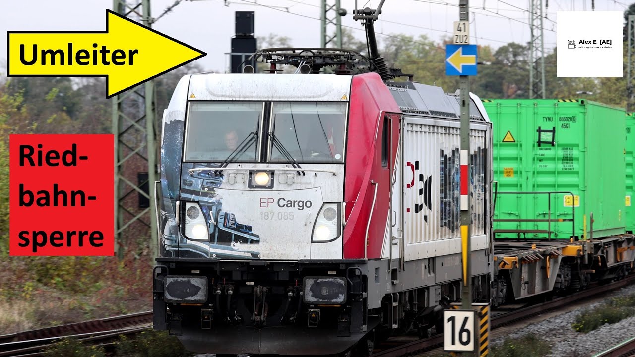 Bickenbach - Umleiterverkehr während der Riedbahn Sanierung  |  Alex E