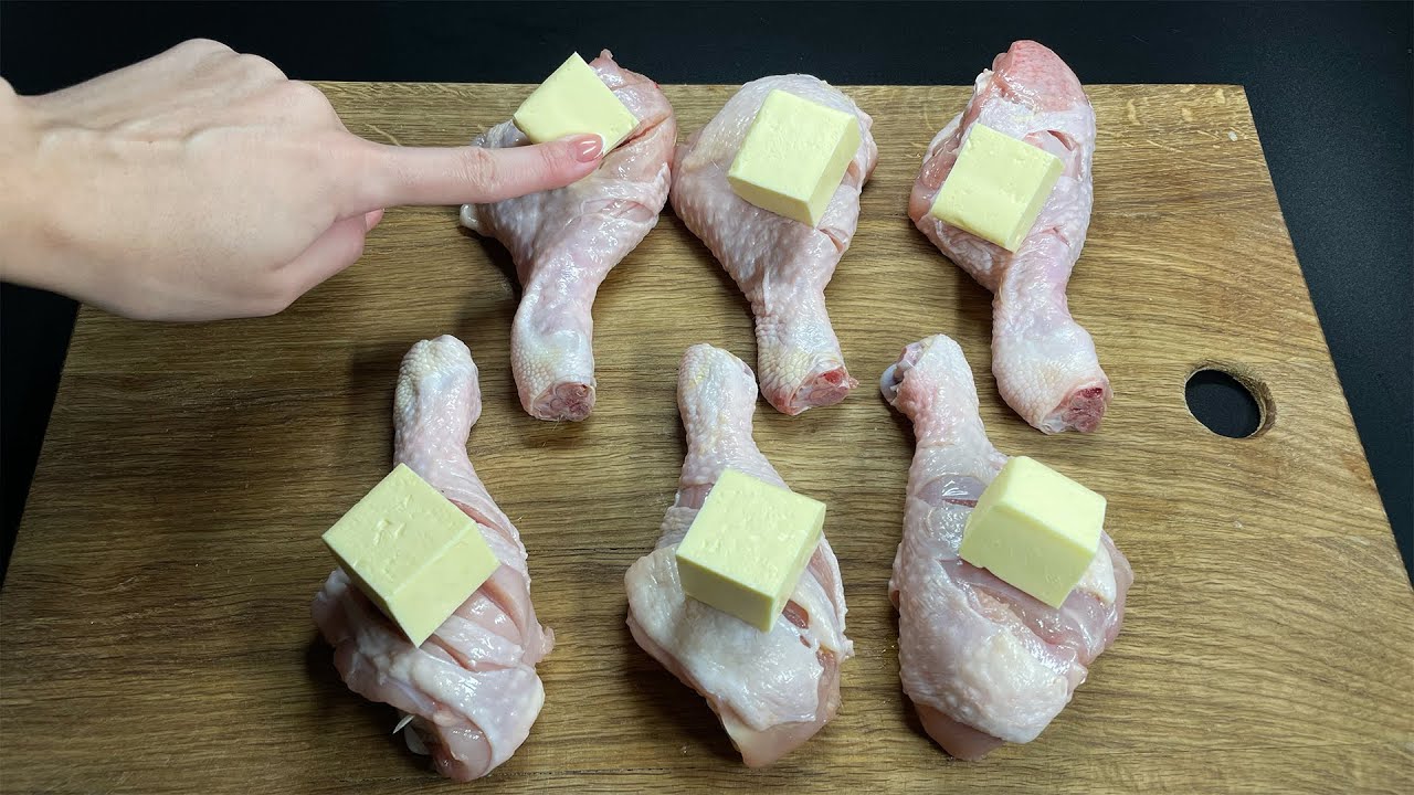 Unglaublich leckere gebackene Hähnchenschenkel! Einfaches und schnelles ...