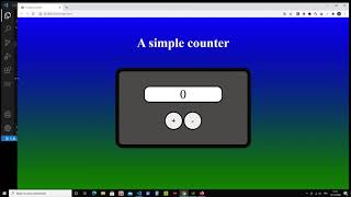 Mini project#3 HTML, CSS, Javascript. Responsive counter for fun.