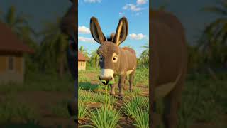 donkey make a papaya tree #ai #donkey #papaya #shorts