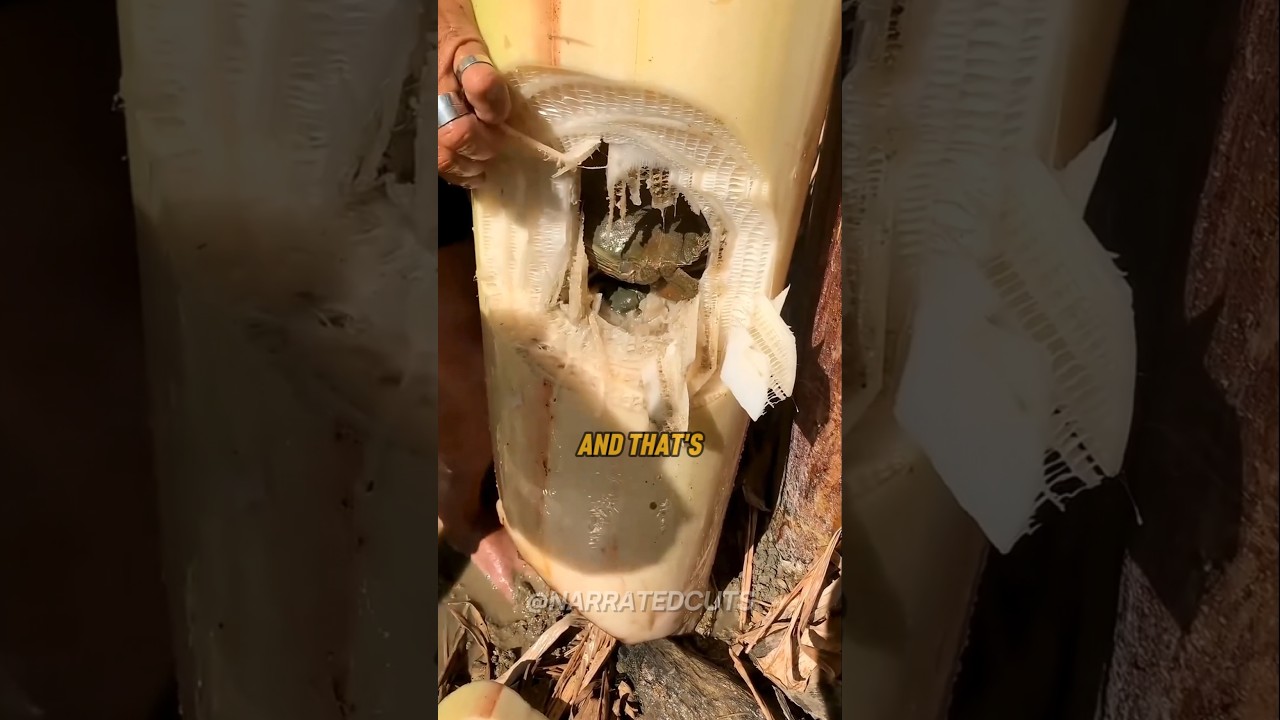 He Cut A Banana Tree And Found This Shocking Thing 😳 