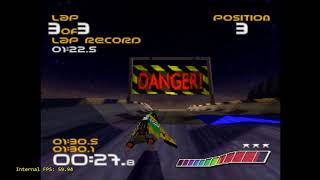Beetle PSX - CPU Overclocking - True 60fps Wipeout PS1 with 250% overclocking!