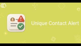 Unique Contact Alert in Odoo || INKERP