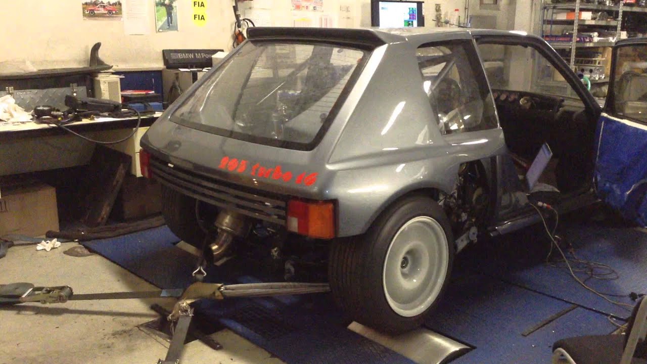 exhaust flame on 205 t16 série 200