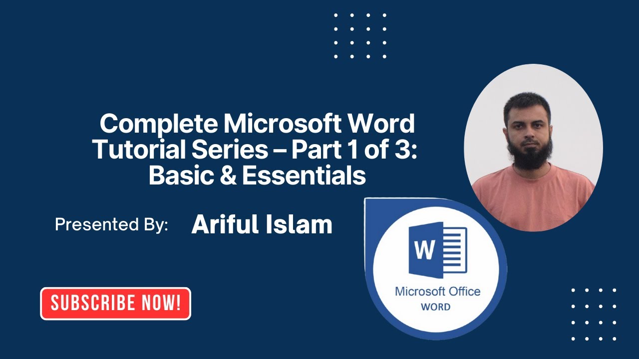 Complete Microsoft Word Tutorial Series – Part 1 of 3: Basics ...