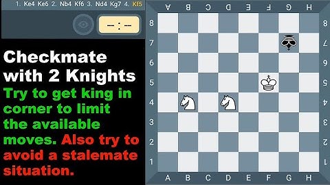 how to checkmate with two knights