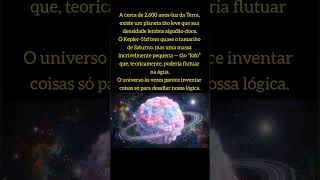 Existe um planeta tão leve…que lembra algodão-doce no meio do cosmos.