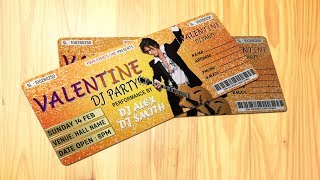 How to Design Event Ticket in Photoshop Tutorial