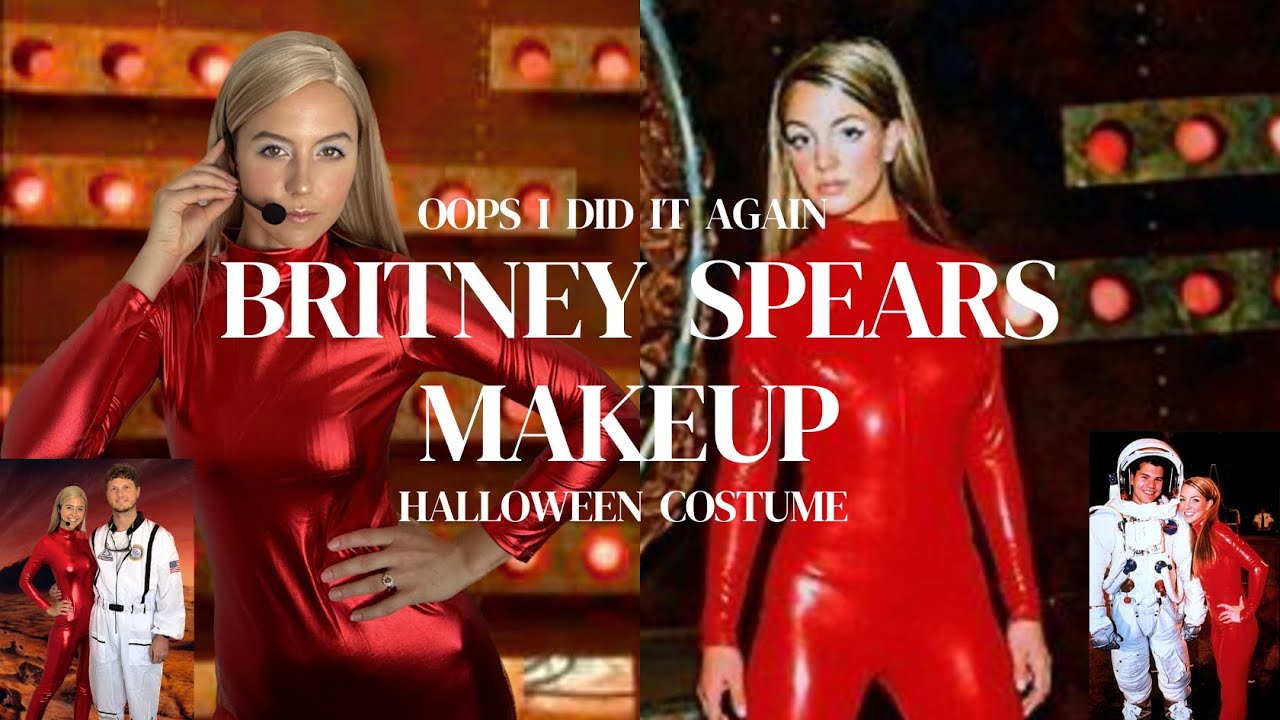 oops I did it again 🎃 britney spears halloween makeup