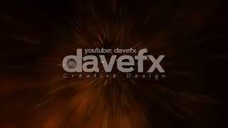 DAVE FX - Blurred Golden Fire Particles Dancing in the Wind Abstract Motion Background