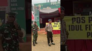 Bupati tebo Agus RubiyAnto SE MM dan rombongan pantau POSPAM 2 rimbo bujang