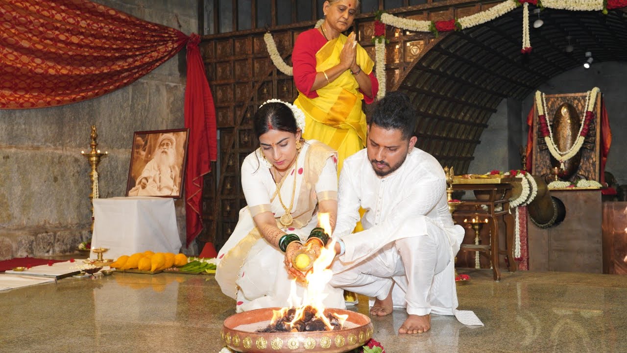 Bhuta Shuddhi Vivaha | Yadnesh Mhatre | Jaskaran Sidhu | Isha Foundation Coimbatore Linga Bhairavi |